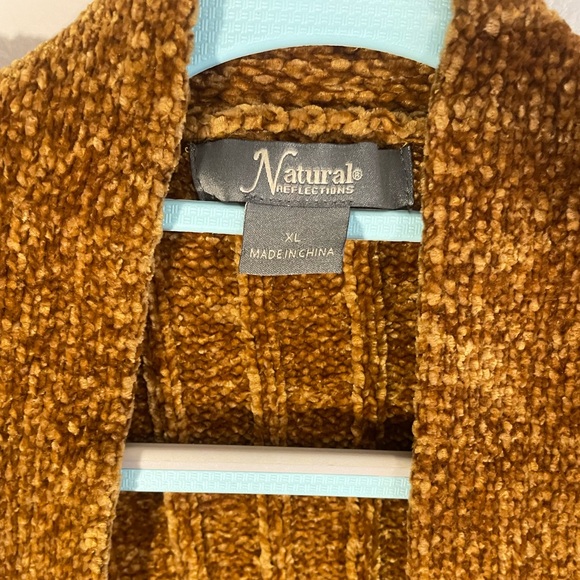 Natural Reflections Chenille Cardigan, Size XL, EUC - Picture 3 of 7